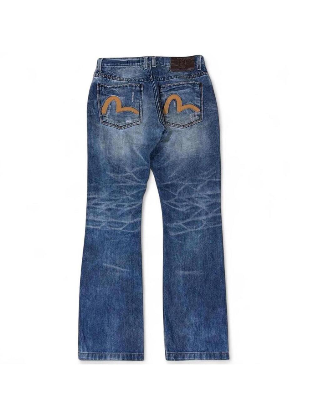 EVISU UNIQUE BLUE DENIM JEANS